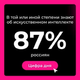 87% россиян знакомы с понятием искусственного интеллекта. image preview